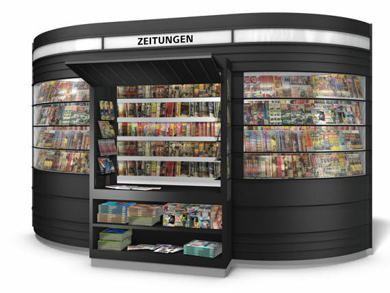Kiosk bán sách báo